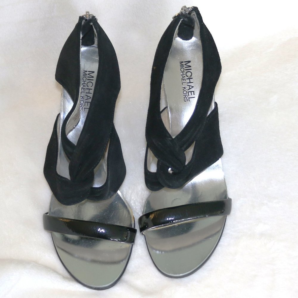 Michael Kors 3” Black Suede Heels